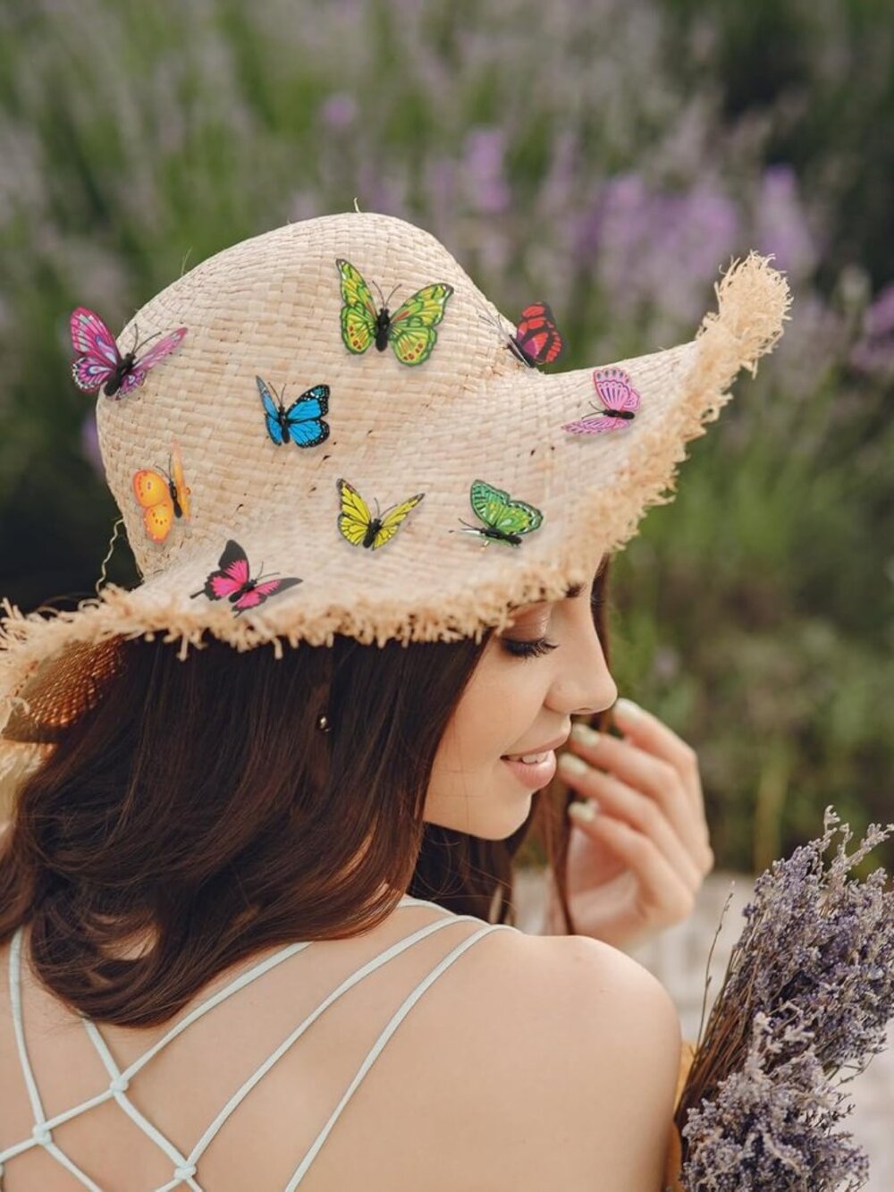 3D Butterfly Brooch Pins, 36 Pcs Butterfly Pin Colorful Art Curtain Crafts Decor - Picture 7 of 7